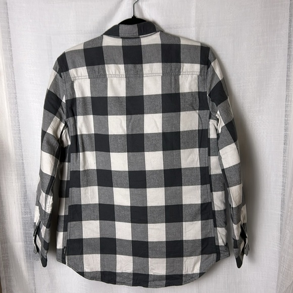 Eddie Bauer Women oversized plaid flannel shacket,jacket.Heavy flannel shirt - Picture 7 of 11